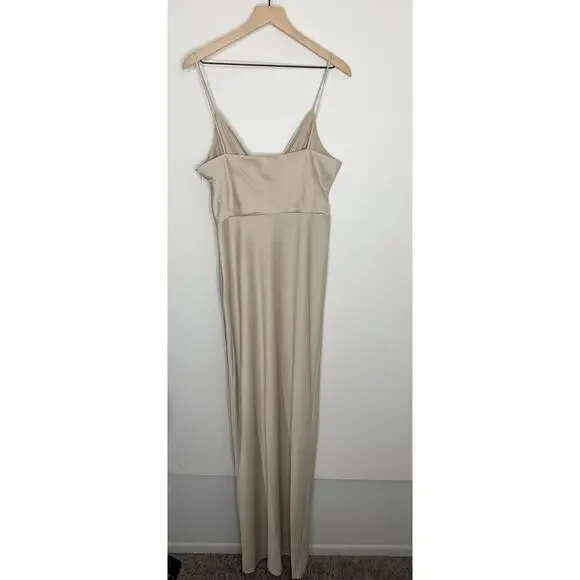 freya satin charmeuse dress Anthropologie Freya Satin Charmeuse Dress Size 6 Black BHLDN